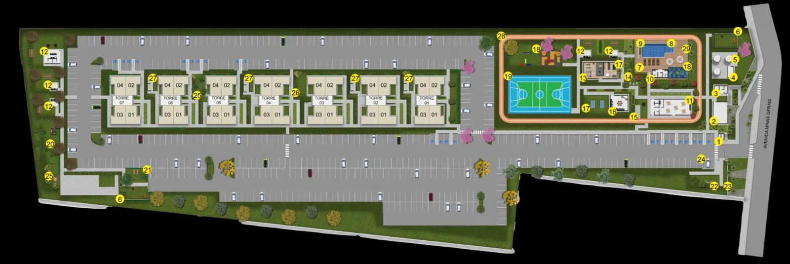 Planta: Implantação